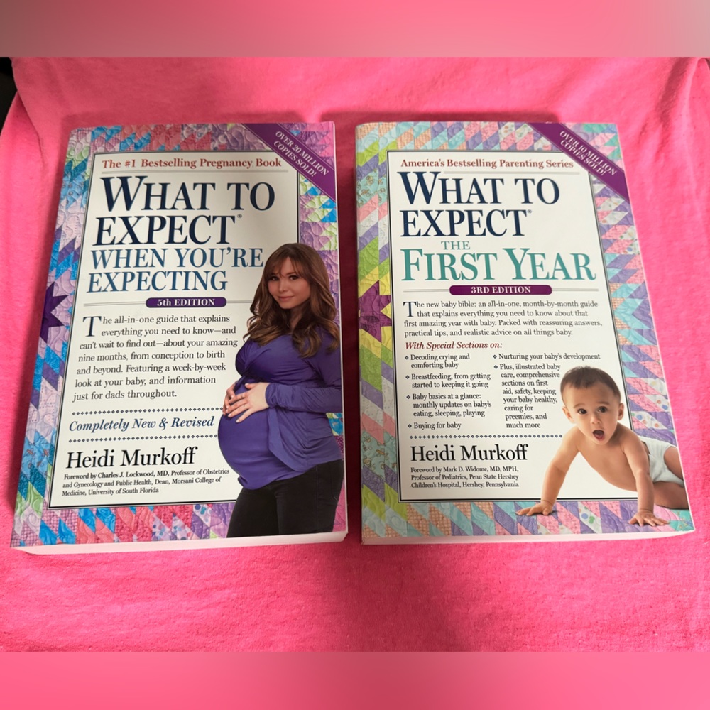 Two books, What to expect when expecting!